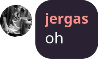 Sticker from jergas said :