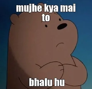 Sticker from Khushal's mujhe kya pack