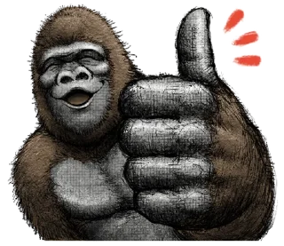 ⭐ emoji Gorilla X panda Telegram sticker 18 of 40
