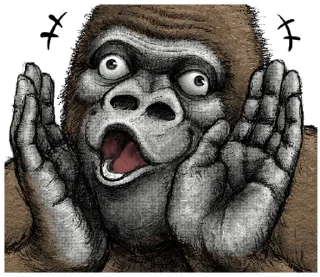 ⭐ emoji Gorilla X panda Telegram sticker 16 of 40