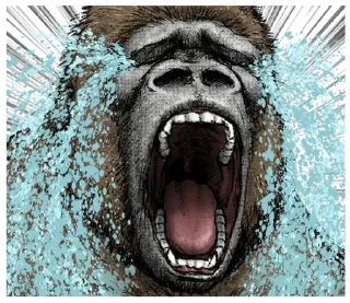 ⭐ emoji Gorilla X panda Telegram sticker 21 of 40