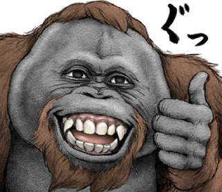 Sticker from Orangutan X panda