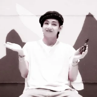Sticker from Kim Taehyung @aesthaticgirll