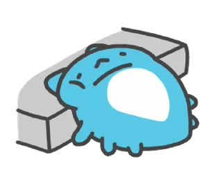 🫠 emoji 貓貓蟲咖波-名人堂紀念貼圖 @moe_sticker_bot Telegram sticker 15 of 24