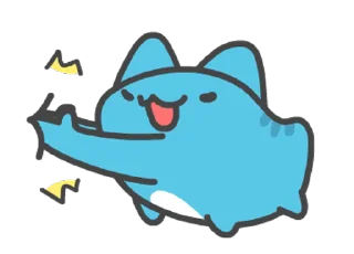 🤌 emoji 貓貓蟲咖波-名人堂紀念貼圖 @moe_sticker_bot Telegram sticker 21 of 24