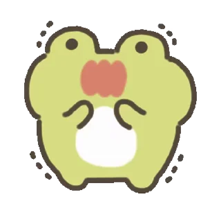 👌 emoji Moving frog Sticker @RekcitsEnilbot Telegram sticker 18 of 24