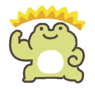 😘 emoji Moving frog Sticker @RekcitsEnilbot Telegram sticker 22 of 24