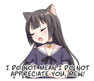 Sticker from Tsundere Cat Girl Miyako @takius