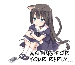 Sticker from Tsundere Cat Girl Miyako @takius