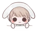 😳 emoji Marshmallow Bunny @tikelku Telegram sticker 22 of 37