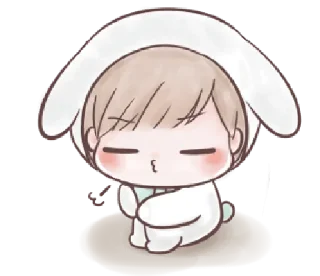 😙 emoji Marshmallow Bunny || @xxyuji Telegram sticker 3 of 40