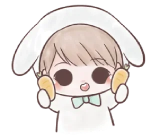 🥕 emoji Marshmallow Bunny || @xxyuji Telegram sticker 6 of 40
