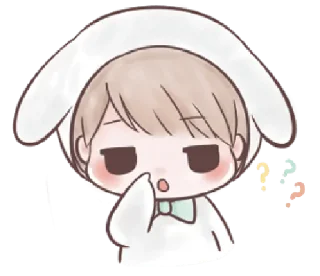 ❔ emoji Marshmallow Bunny || @xxyuji Telegram sticker 2 of 40