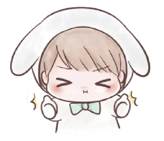👍 emoji Marshmallow Bunny || @xxyuji Telegram sticker 19 of 40