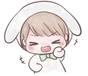 😆 emoji Marshmallow Bunny @tikelku Telegram sticker 23 of 37