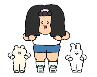 ⭐ emoji ซาจิโกะยุ่ง - @nenkay_official Telegram sticker 24 of 24