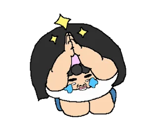 ⭐ emoji ซาจิโกะยุ่ง - @nenkay_official Telegram sticker 23 of 24
