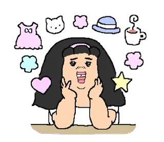 ⭐ emoji ซาจิโกะยุ่ง - @nenkay_official Telegram sticker 2 of 24