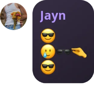 😎 emoji text dump @jaynlaufeyson Telegram sticker 1 of 59