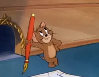 Sticker from Tom and jerry
