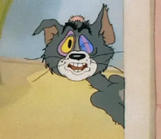 Sticker from Tom and jerry