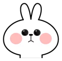 Sticker from Spoiled Rabbit Face