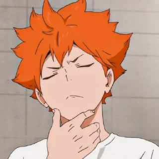 Sticker from hinata shoyo by pinterest
