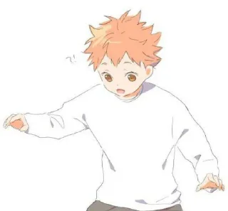Sticker from Hinata Shoyo fanart