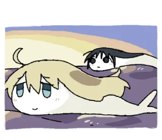 ⭐ emoji 少女終末旅行のスタンプ @moe_sticker_bot Telegram sticker 19 of 40