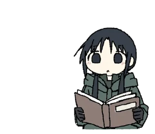 ⭐ emoji 少女終末旅行のスタンプ @moe_sticker_bot Telegram sticker 24 of 40