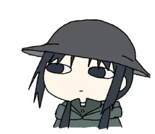 ⭐ emoji 少女終末旅行のスタンプ @moe_sticker_bot Telegram sticker 7 of 40