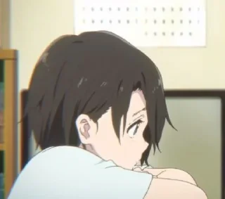 🙁 emoji Yuzuru Nishimiya @stikeranimeniebg Telegram sticker 11 of 20
