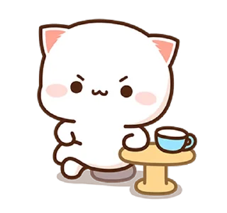 🤬 emoji 蜜桃貓和小伙伴8 @moe_sticker_bot Telegram sticker 11 of 26
