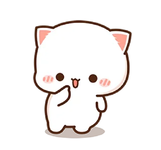 😊 emoji 蜜桃貓和小伙伴8 @moe_sticker_bot Telegram sticker 18 of 26