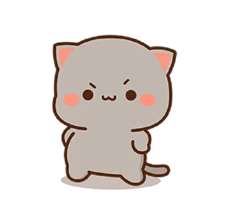 🤨 emoji 蜜桃貓和小伙伴8 @moe_sticker_bot Telegram sticker 14 of 26