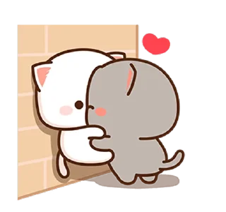 😘 emoji 蜜桃貓和小伙伴8 @moe_sticker_bot Telegram sticker 16 of 26