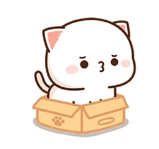 😗 emoji 蜜桃貓和小伙伴8 @moe_sticker_bot Telegram sticker 21 of 26