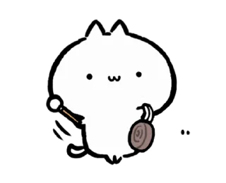 🐱 emoji ₍ 𑀝ᥙᴛᥱ ⲙ᧐᥎iᥒg ᥴᥲᴛ ₎ ˚₊· ♡ @mewsticks Telegram sticker 10 of 24