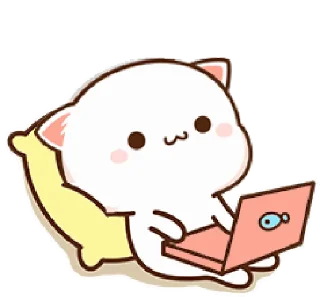 💻 emoji @Gifs_Gallery Peach ❤️ Goma Telegram sticker 13 of 45
