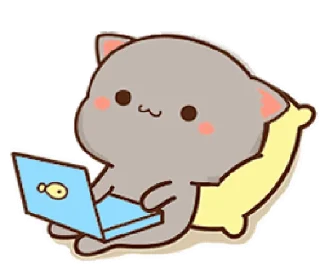 💻 emoji @Gifs_Gallery Peach ❤️ Goma Telegram sticker 14 of 45