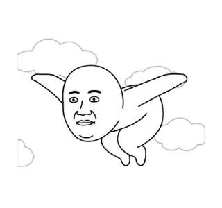 ⭐ emoji 雙下巴阿北 10 @moe_sticker_bot Telegram sticker 20 of 24