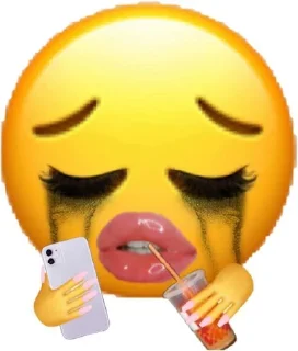 😔 emoji yawnnn Telegram sticker 13 of 15
