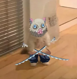 Sticker from cat anime @xvieravelyn @Hinatastick