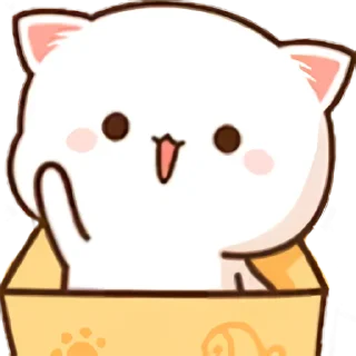 👋 emoji 蜜桃猫_B站装扮表情 Telegram sticker 2 of 30