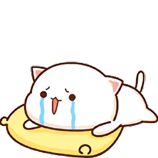 😢 emoji 蜜桃猫_B站装扮表情 Telegram sticker 9 of 30
