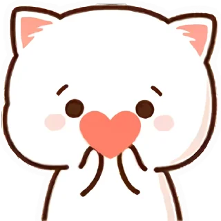 😘 emoji 蜜桃猫_B站装扮表情 Telegram sticker 6 of 30