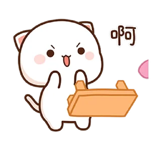 😡 emoji 蜜桃貓13 @moe_sticker_bot Telegram sticker 7 of 24
