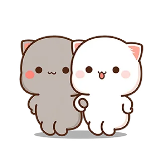 👯‍♀️ emoji 蜜桃貓13 @moe_sticker_bot Telegram sticker 14 of 24