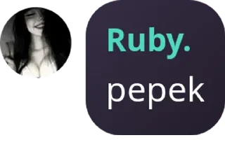 Sticker from ruby