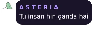 Sticker from A S T E R I A's
